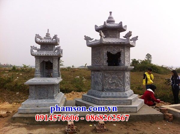 16544 mộ bằng đá lục lăng bát giác đẹp bán hà nội