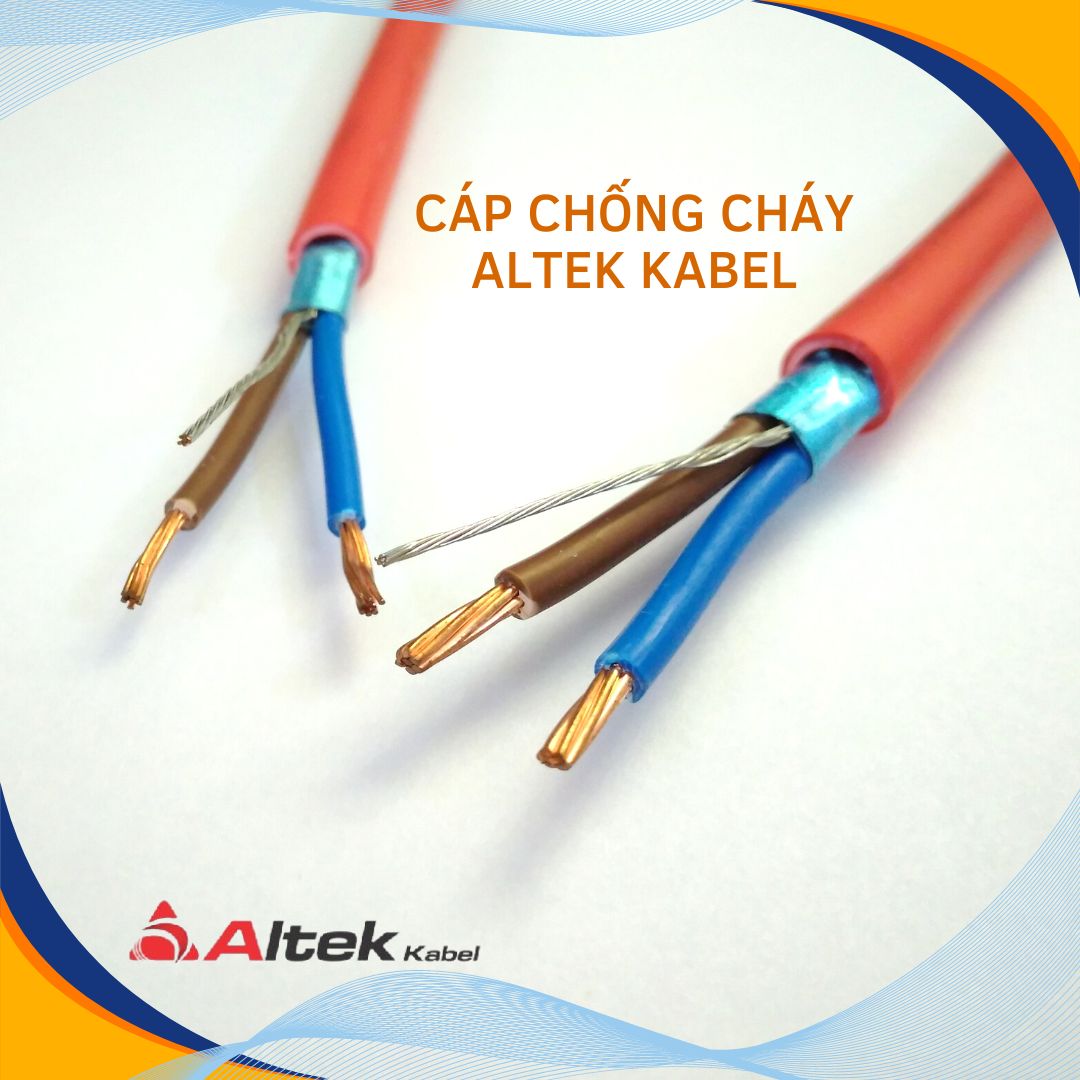 Cáp chống cháy chống nhiễu ALTEK KABEL 2 lõi x 1.0mm/1.5mm/2.5mm