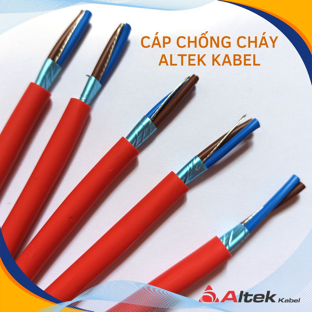 Cáp chống cháy chống nhiễu ALTEK KABEL 2 lõi x 1.0mm/1.5mm/2.5mm