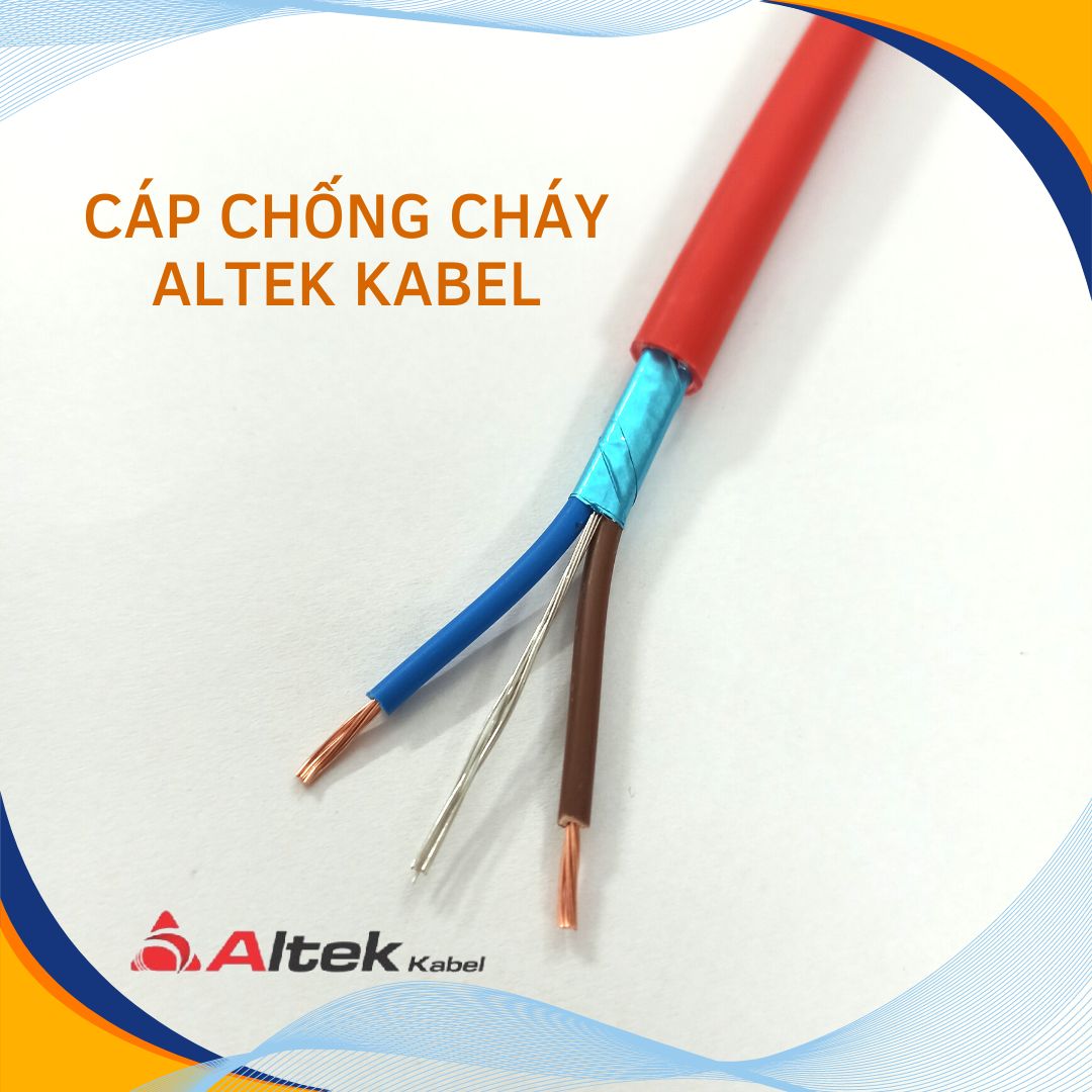 Cáp chống cháy chống nhiễu ALTEK KABEL 2 lõi x 1.0mm/1.5mm/2.5mm