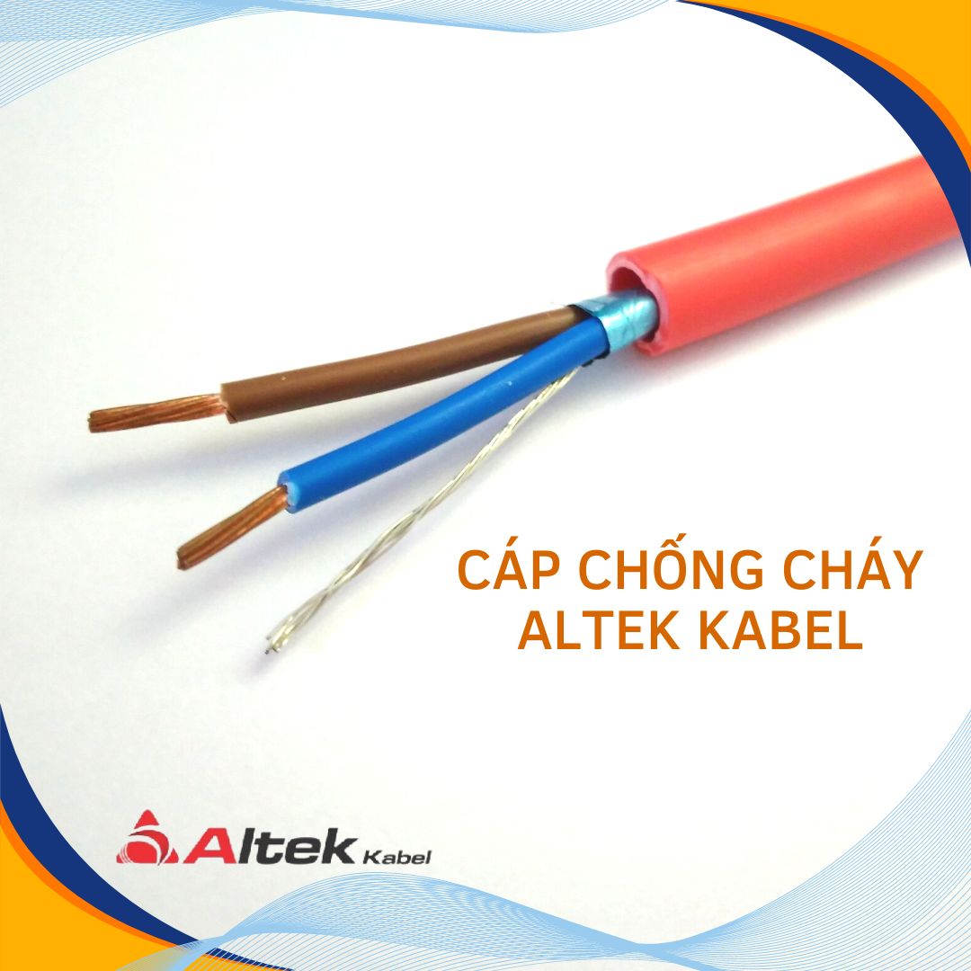 Cáp chống cháy chống nhiễu ALTEK KABEL 2 lõi x 1.0mm/1.5mm/2.5mm