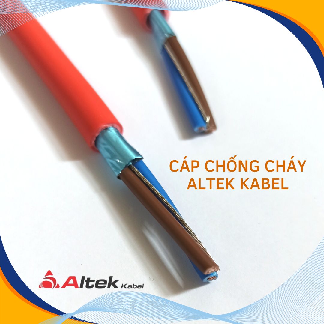 Cáp chống cháy chống nhiễu ALTEK KABEL 2 lõi x 1.0mm/1.5mm/2.5mm