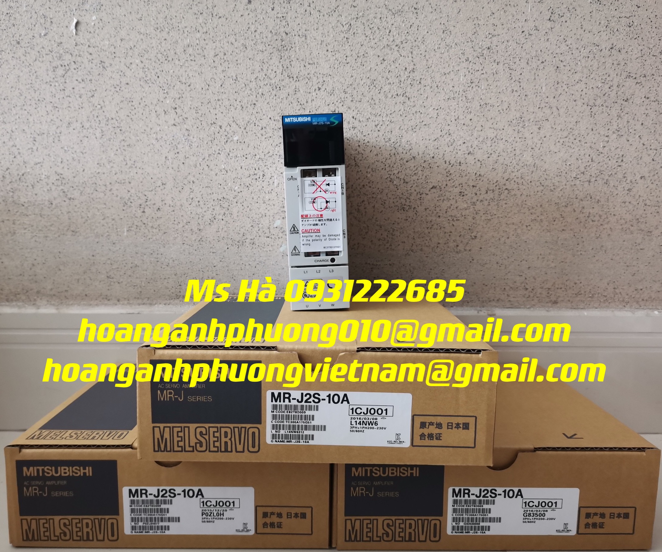 Bộ driver MR-J2S-10A mitsubishi - công suất 0.1kW - nhập khẩu