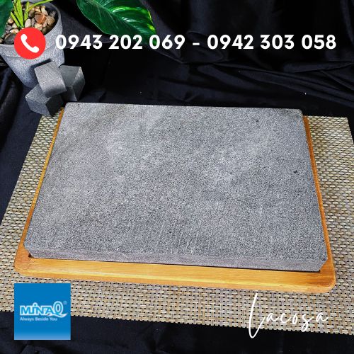 Khay đá nướng núi lửa không khói chính hãng Lacosa