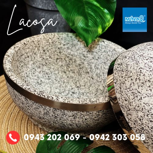 Tô đá nóng ăn phở, bát đá giữ nhiệt Hàn Quốc Lacosa