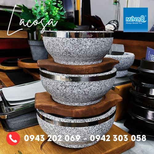 Tô đá giữ nhiệt Hàn Quốc, thố đá ăn phở Lacosa