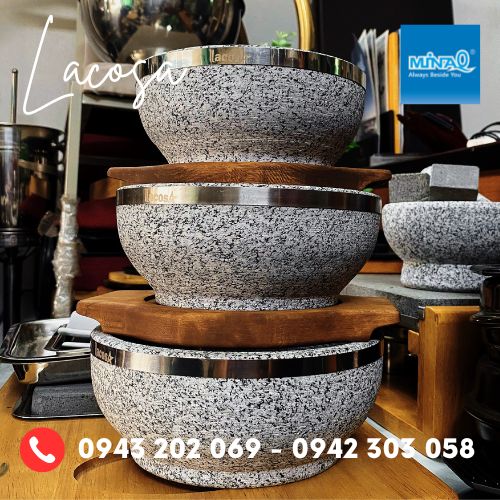 Tô đá giữ nhiệt Hàn Quốc, thố đá ăn phở Lacosa