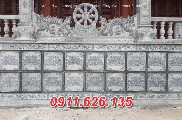 Tường Rào Lan Can Đá Đẹp Nguyên Khối Phù Hợp Nhà Thờ Họ