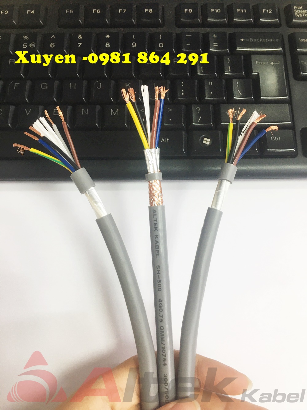 Cáp điều khiển rvv,rvvp 6x0.5mm2 lõi đồng 100% giá tốt hãng Altek Kabe