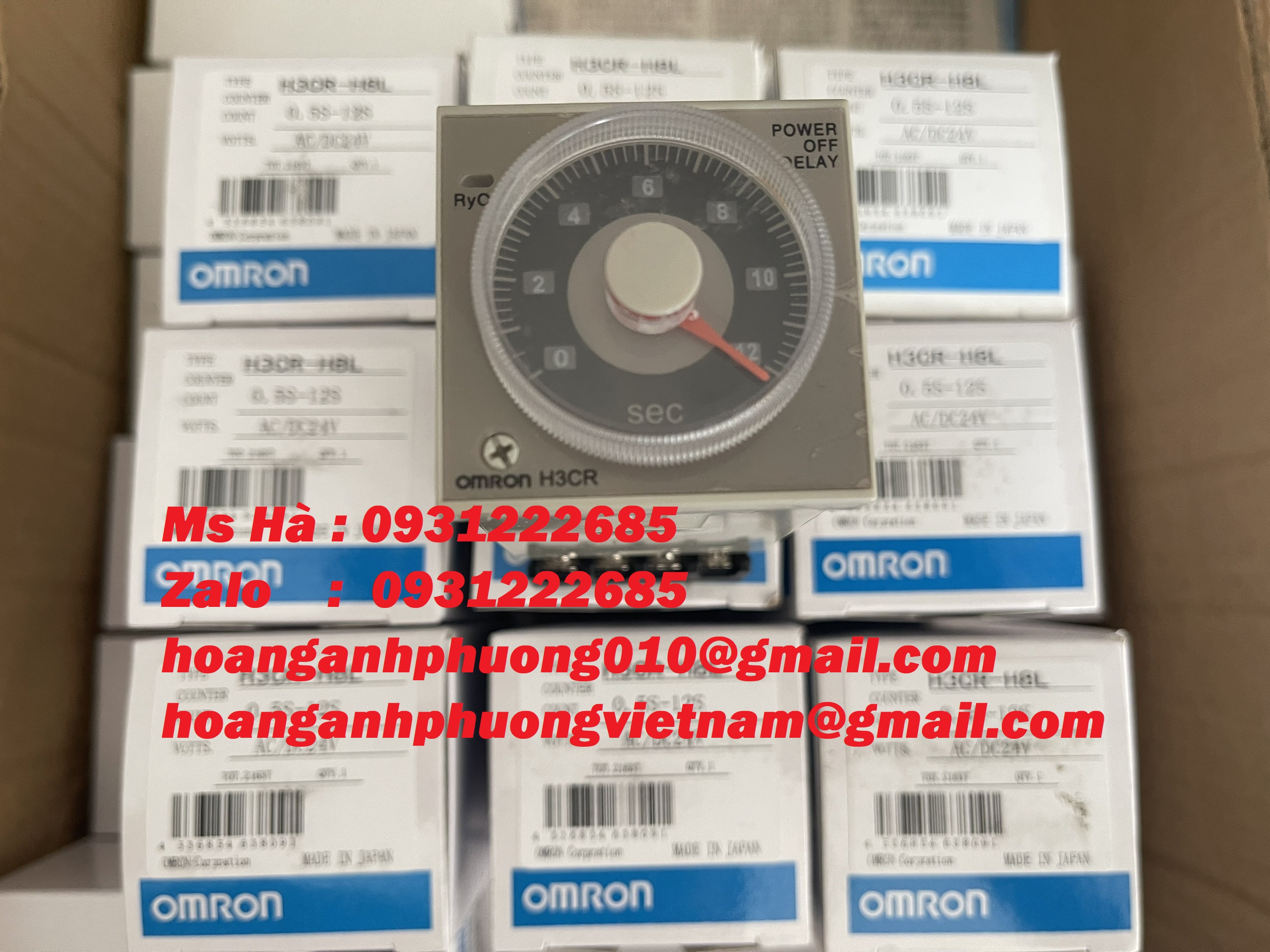 Rờ le thời gian dòng Omron H3CR-H8L mới, giá cạnh tranh