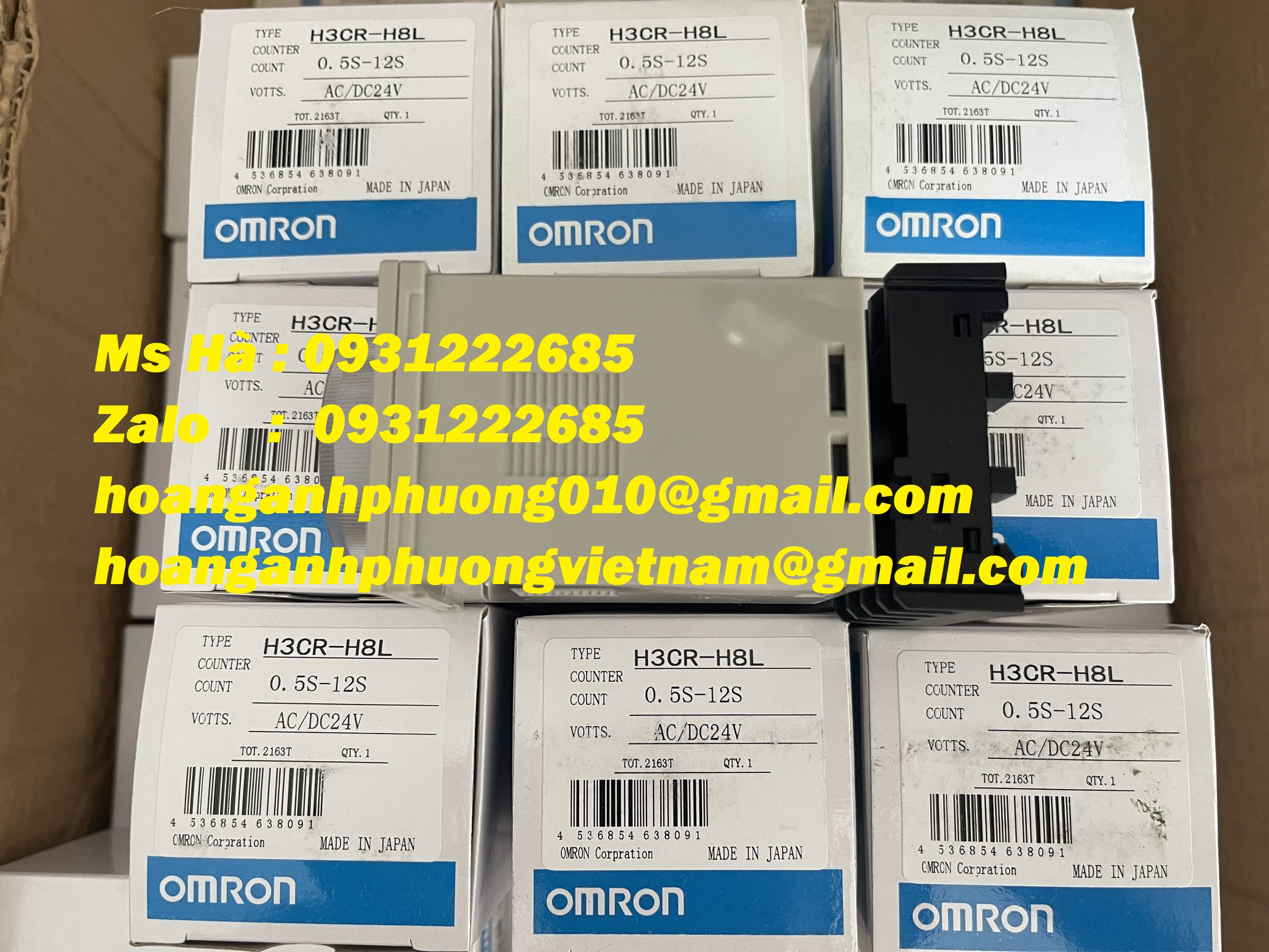 Rờ le thời gian dòng Omron H3CR-H8L mới, giá cạnh tranh