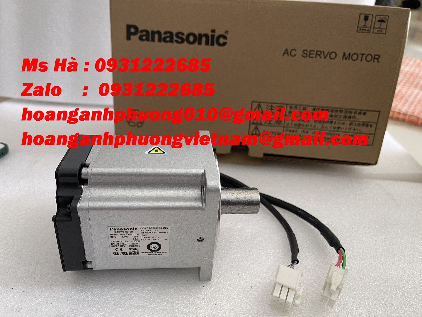 Bộ motor nhập khẩu hàng mới 100% dòng MHMF082L1U2M panasonic
