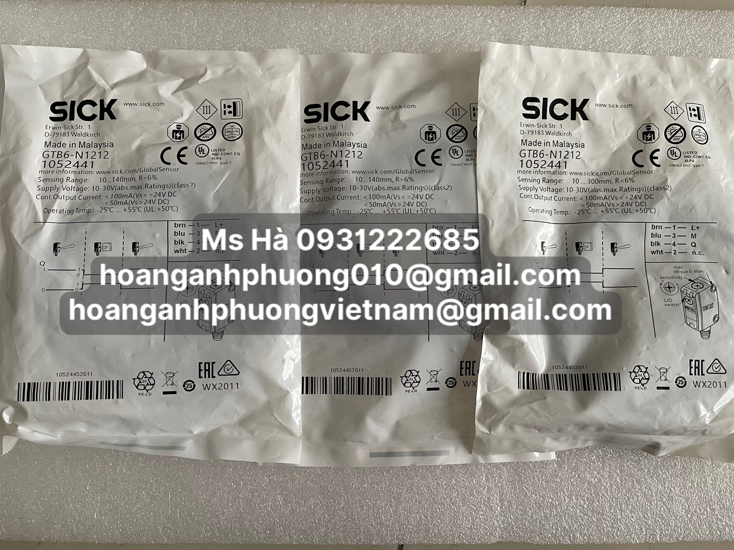 Cảm biến chính hãng 100% sick GTB6-N1212 - Bình Dương