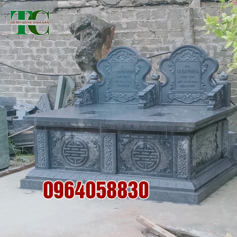 Tổng hợp mộ đá đôi đẹp lắp đặt Thái Nguyên
