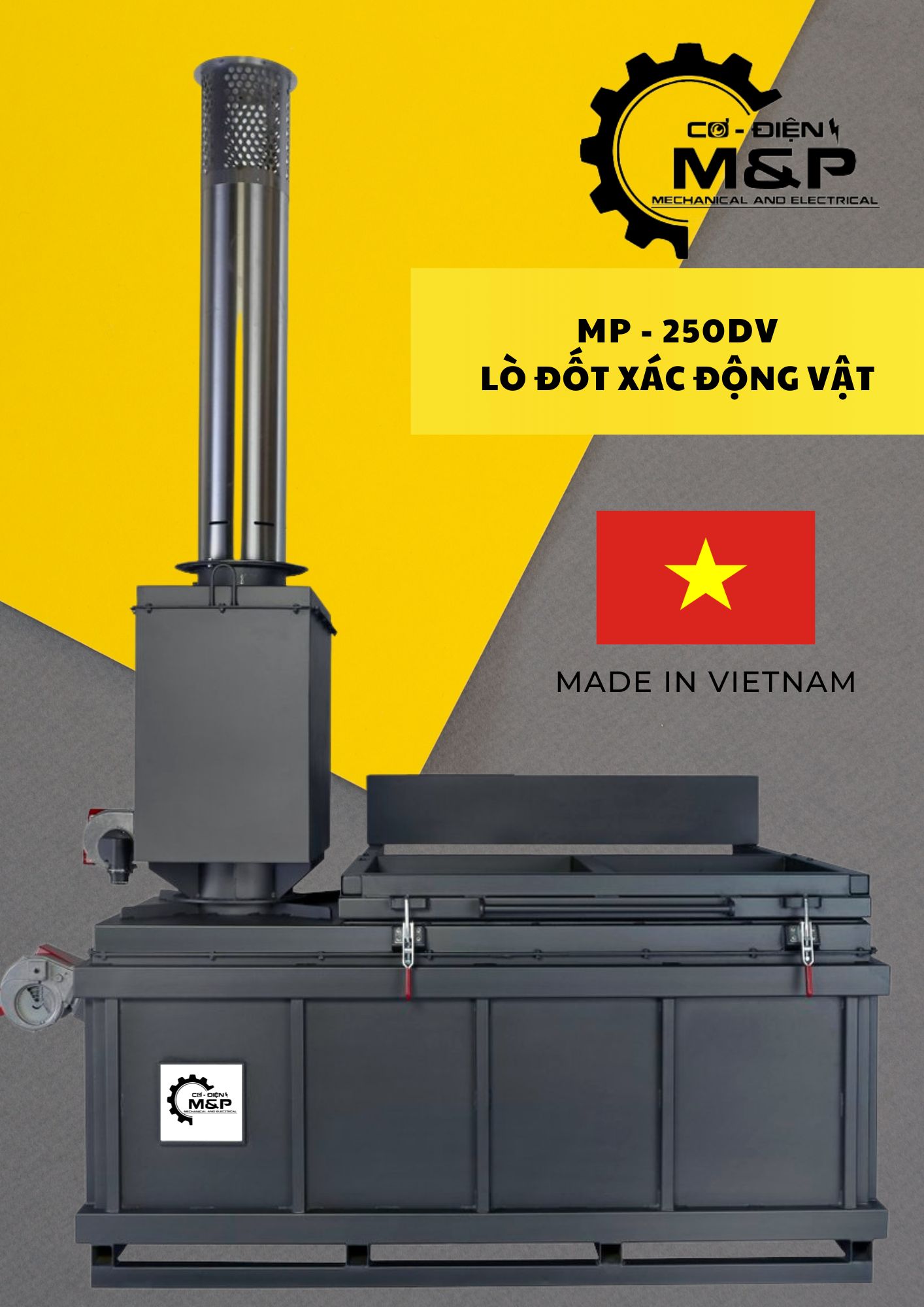 Lò đốt xác động vật MP-250DV