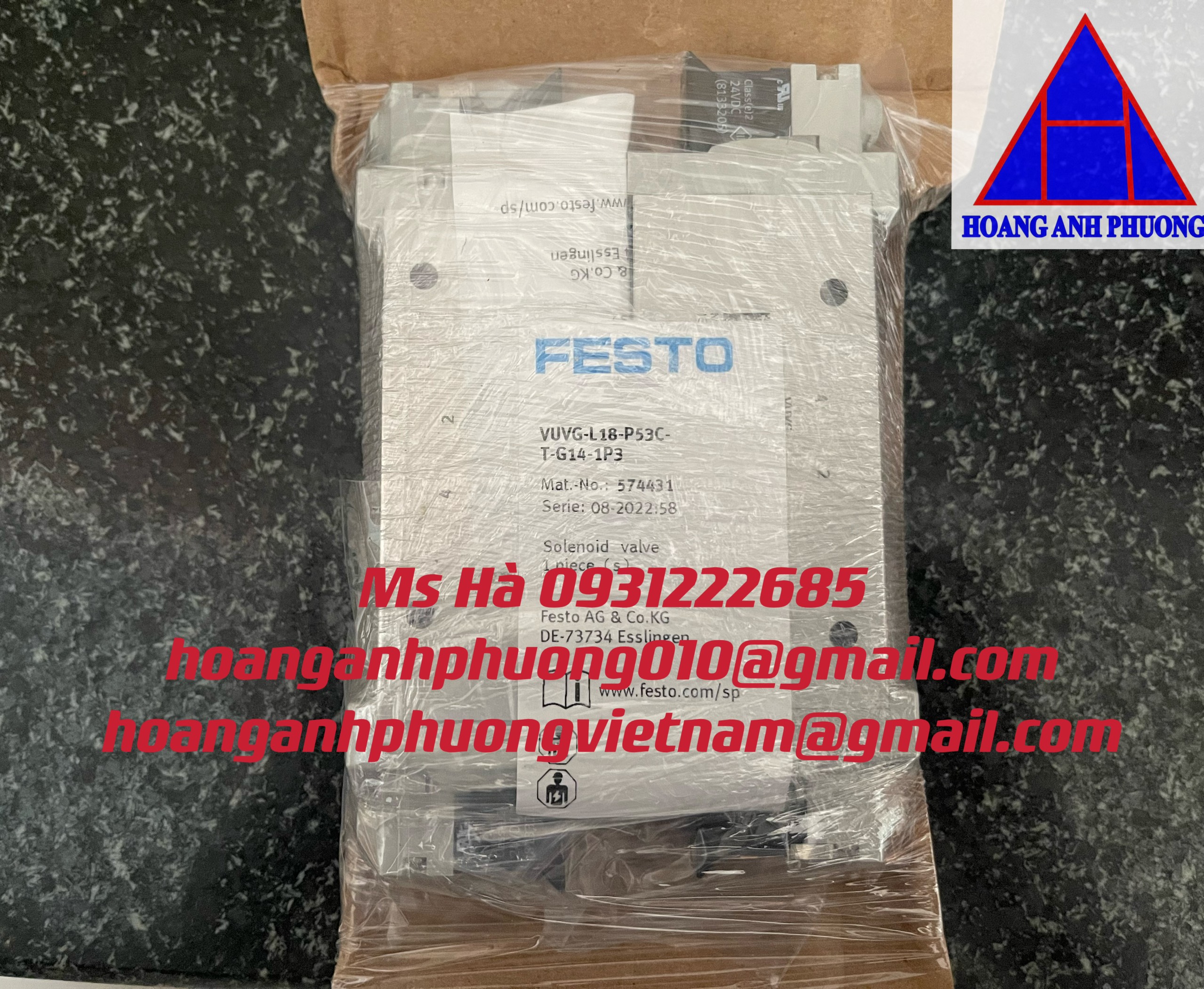 Air solenoid VUVG-L18-P53C-T-G14-1P3 festo - giao hàng nhanh chóng