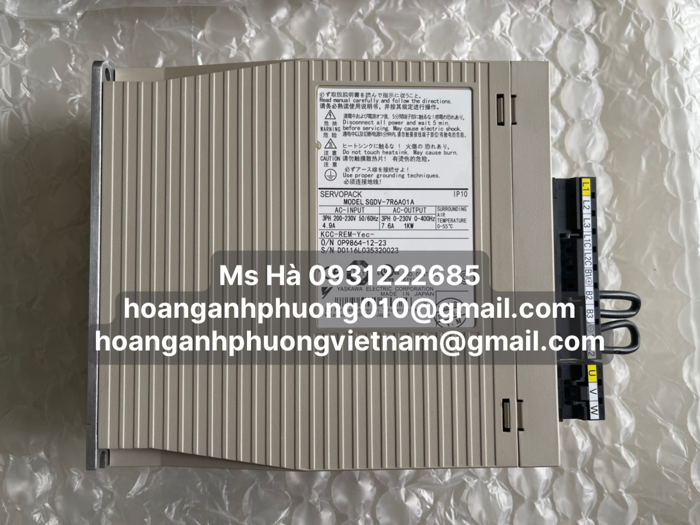 Bộ điều khiển hàng mới dòng yaskawa SGDV-7R6A01A