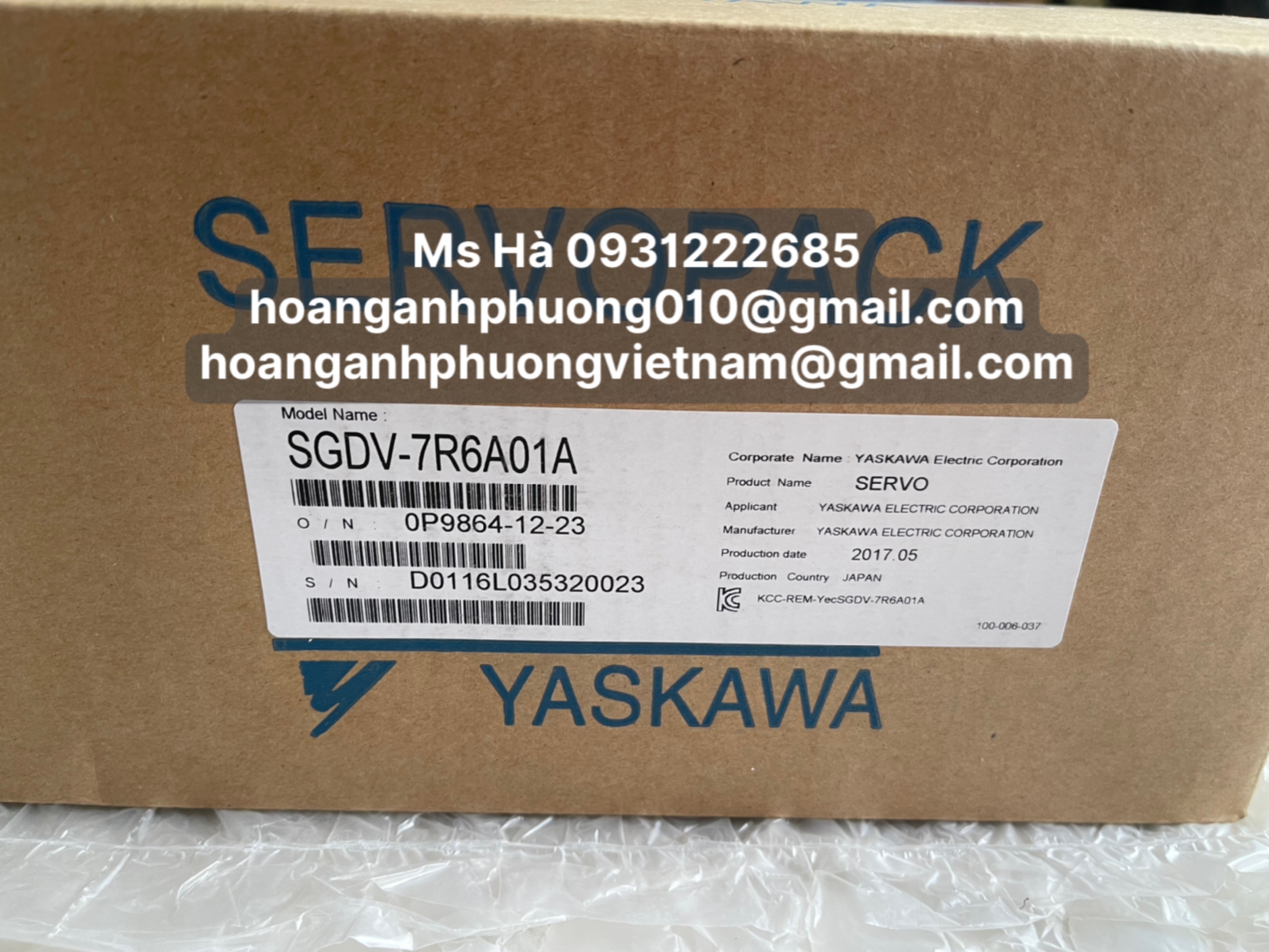 Bộ điều khiển hàng mới dòng yaskawa SGDV-7R6A01A