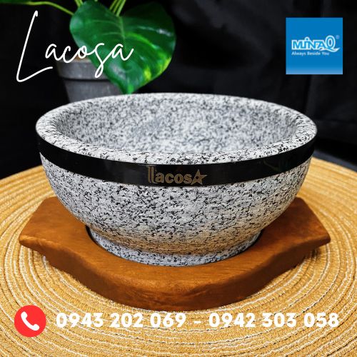 Tô đá nóng Hàn Quốc, tô đá viền kim loại Lacosa