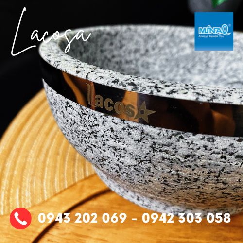 Tô đá nóng Hàn Quốc, tô đá viền kim loại Lacosa