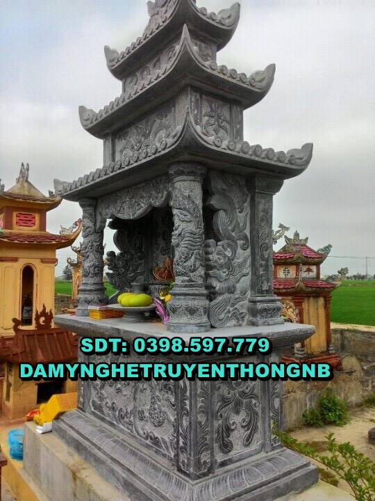 tốp mộ tam cấp đá tự nhiên đẹp nhất 2023