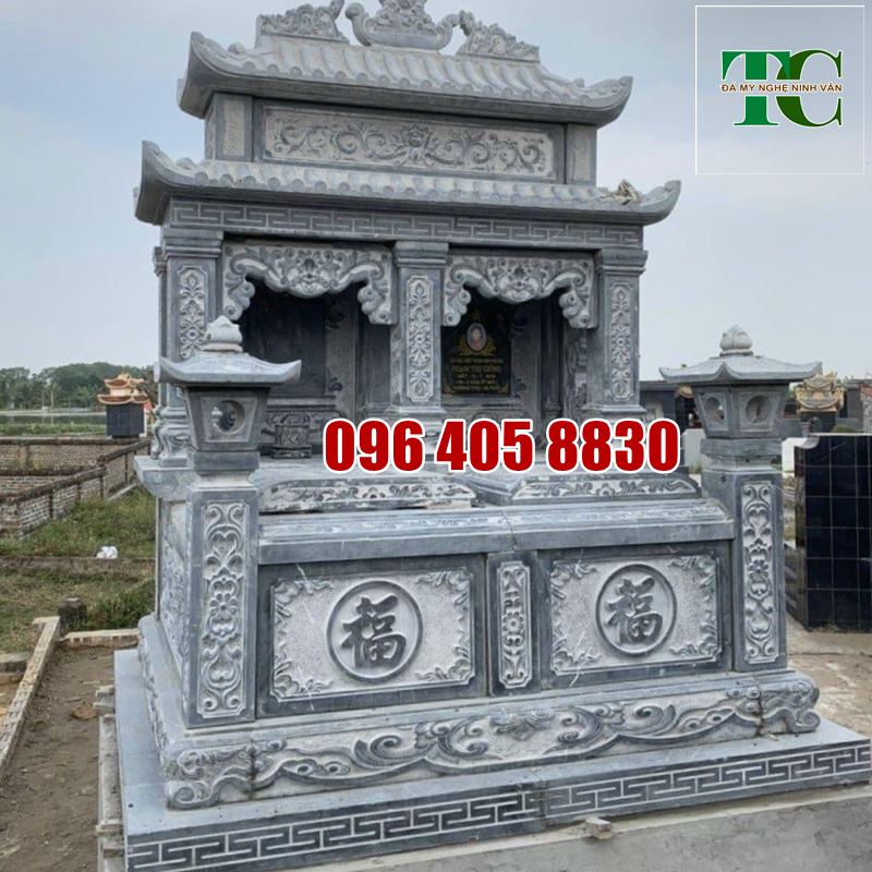 mộ đá đôi cao cấp nhất bạt tay Ninh Bình 2023