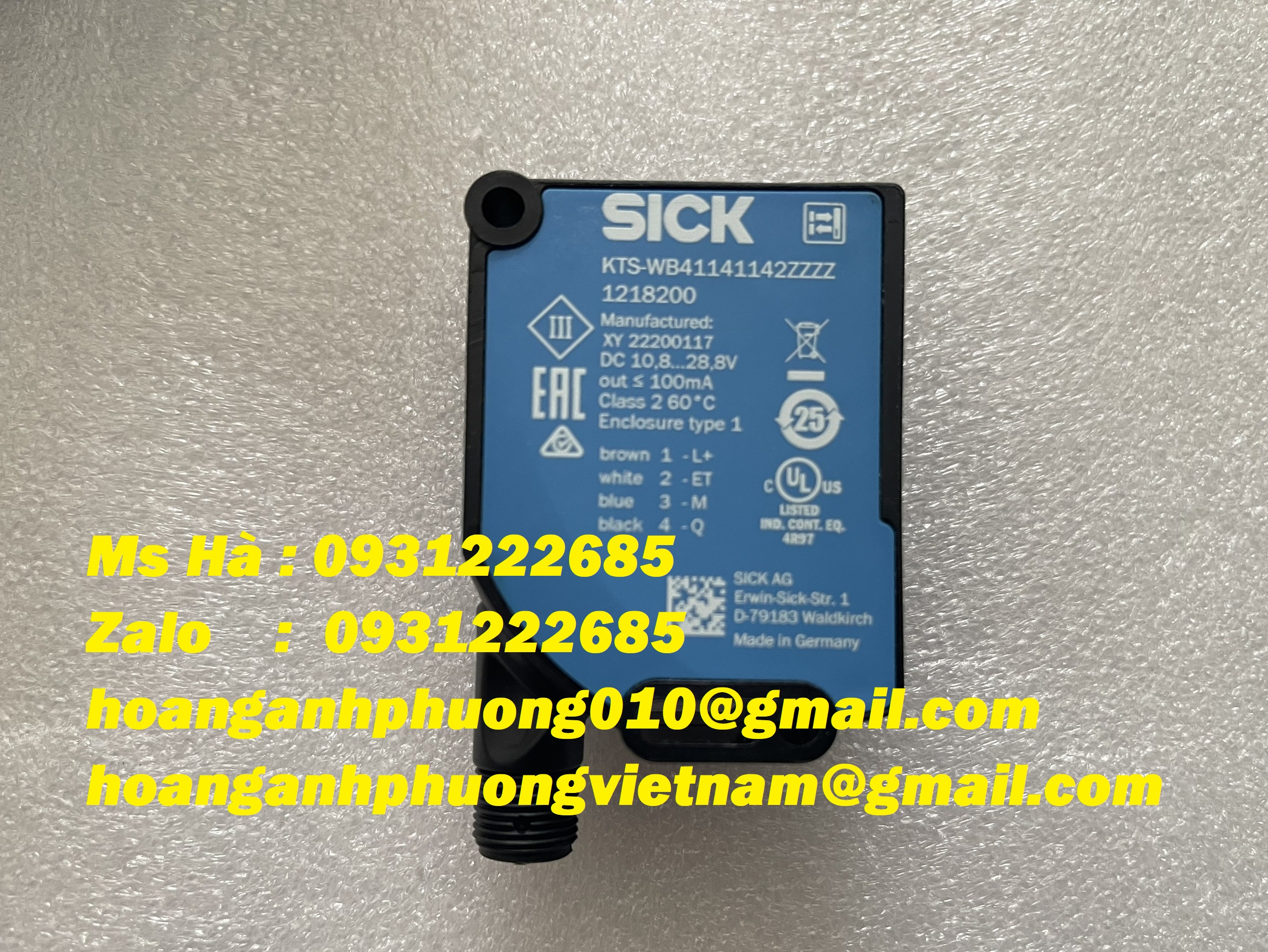 Chuyên phân phối cảm biến màu KTS-WB41141142ZZZZ dòng sick