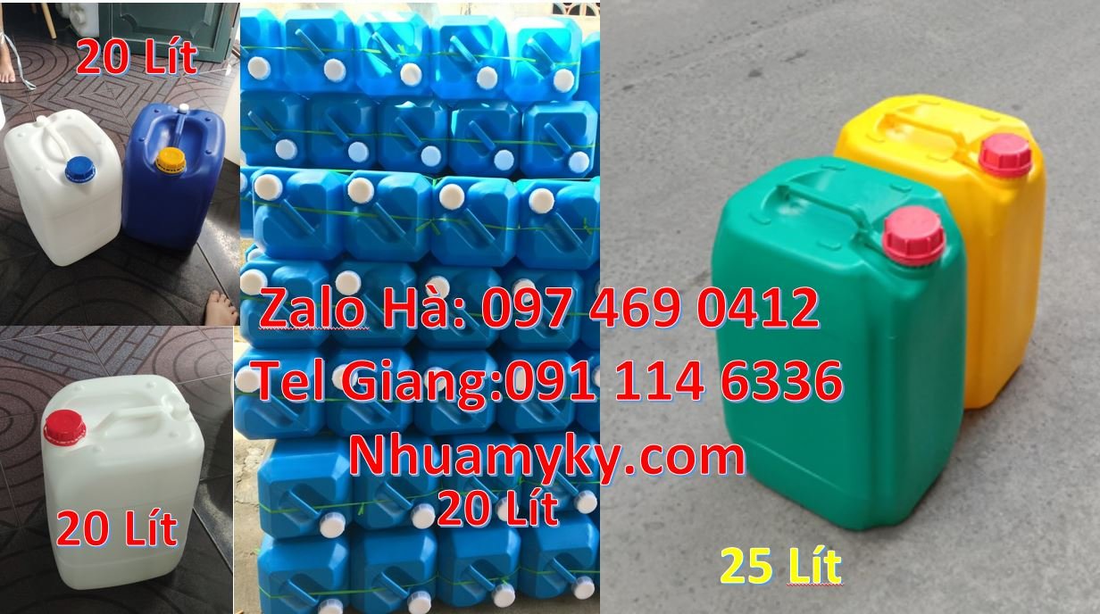 can nhựa 20 lít đựng thuốc bảo vệ thực vật,can nhựa 30 lít đựng hóa ch