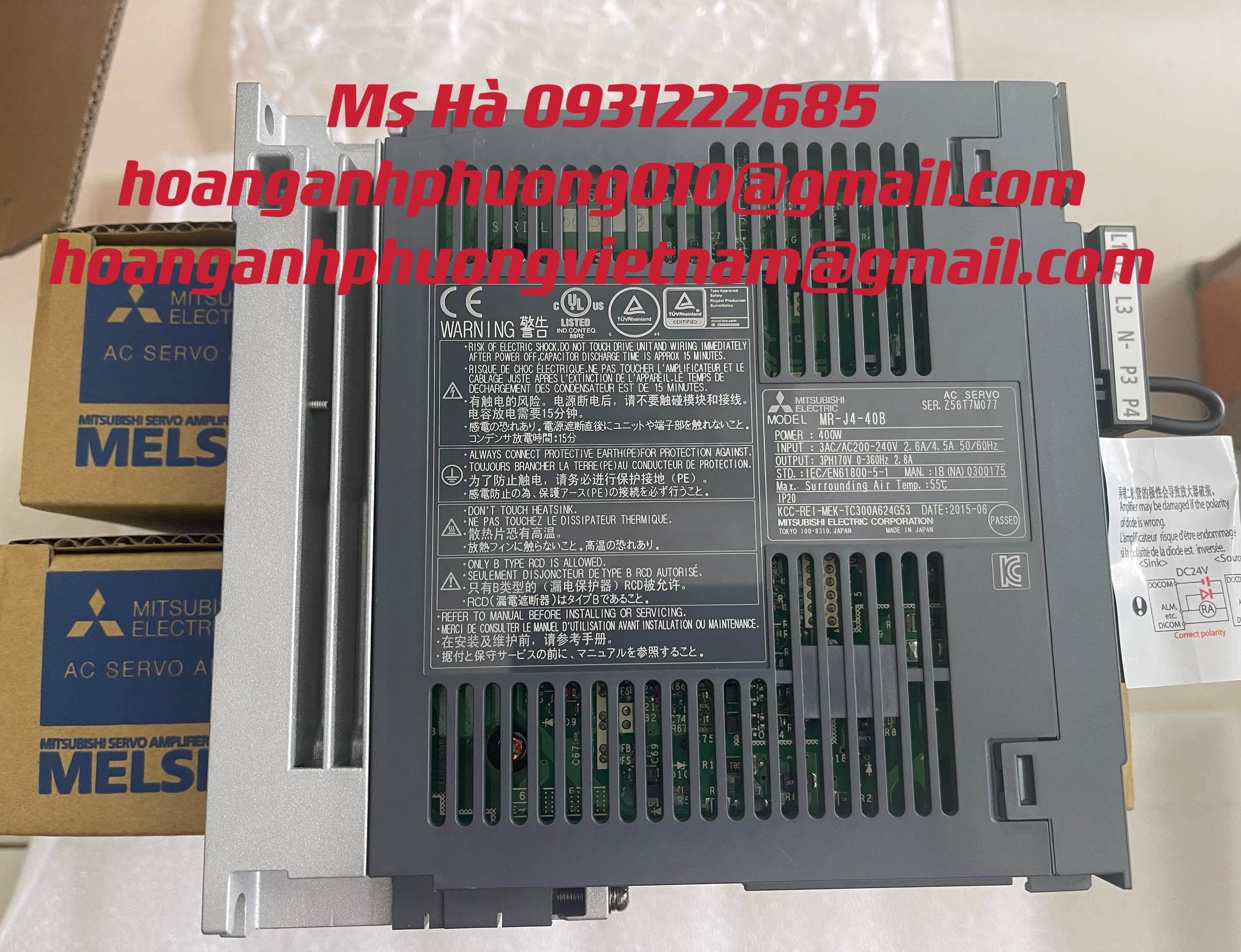 Bộ driver nhập mới 100% mitsubishi MR-J4-40B