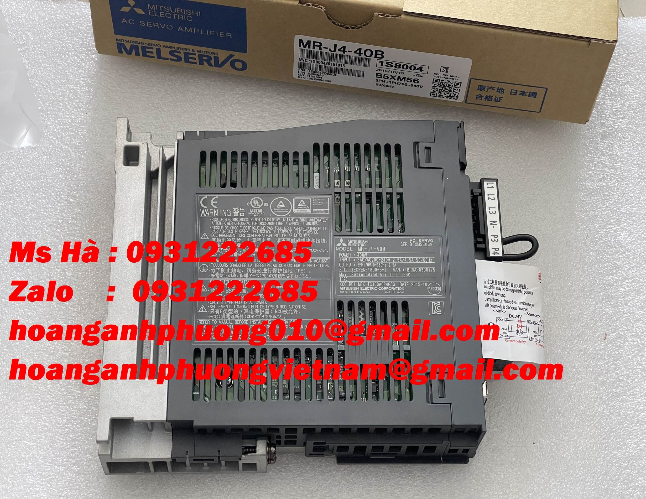 Bộ driver nhập mới 100% mitsubishi MR-J4-40B