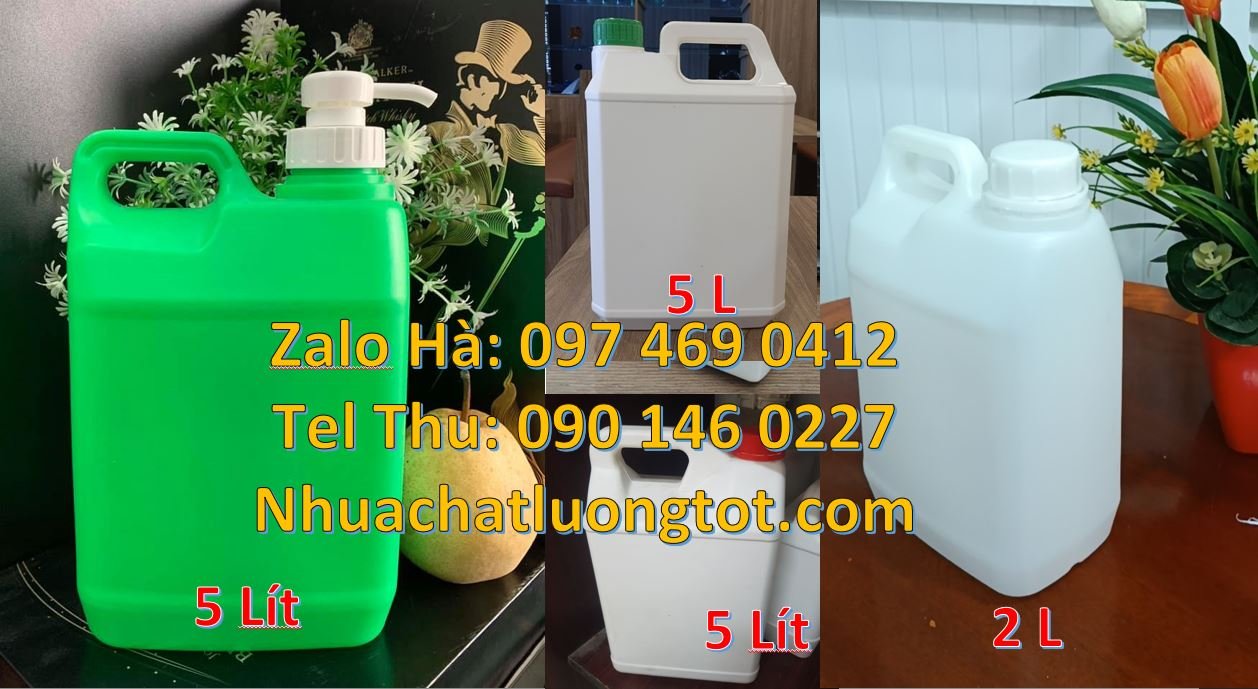 can đựng axit 4 lít 10 lít can 2 lít đựng nước giặt, can nhựa 1 lít mo