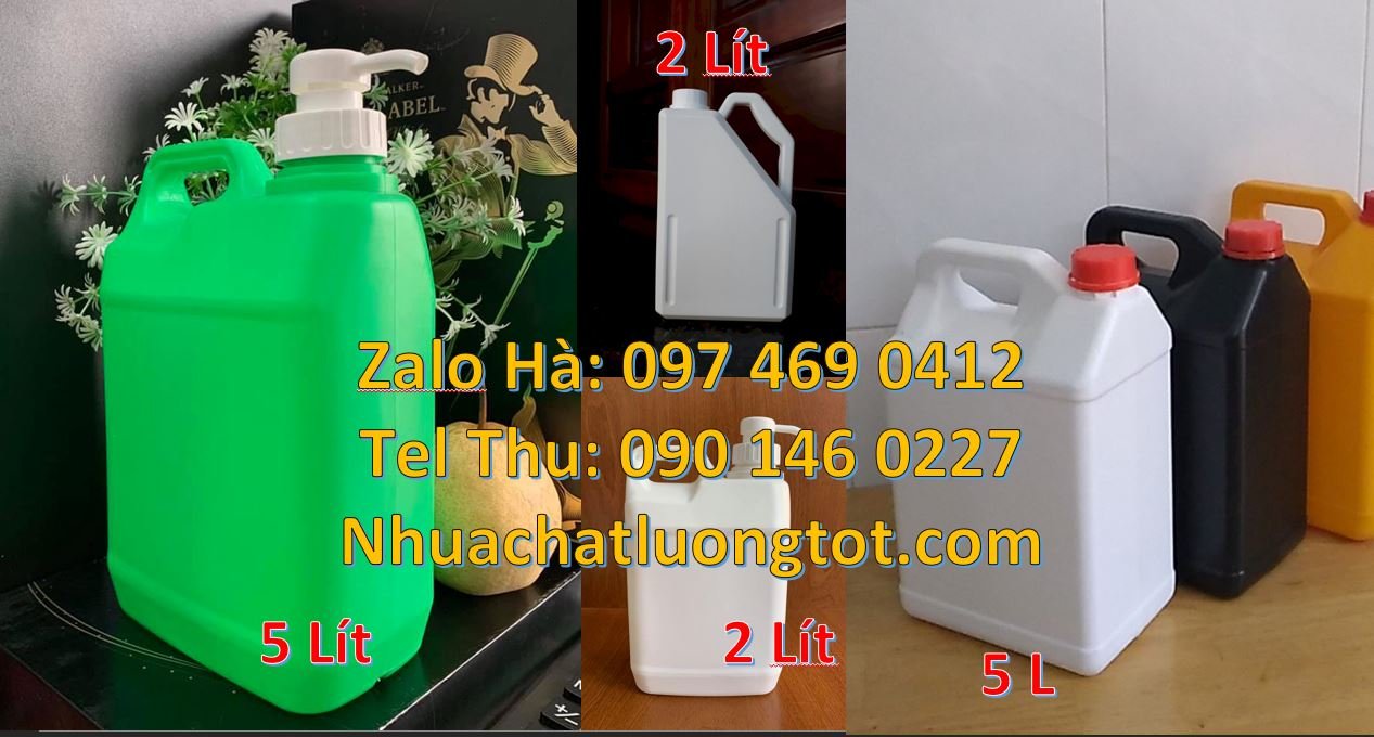 can đựng axit 4 lít 10 lít can 2 lít đựng nước giặt, can nhựa 1 lít mo