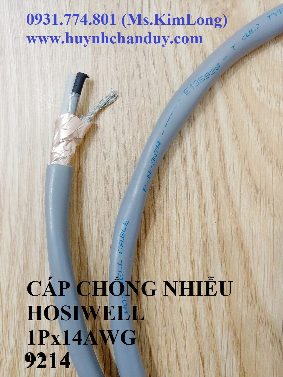 Cáp Hosiwell tín hiệu chống nhiễu 14AWG.