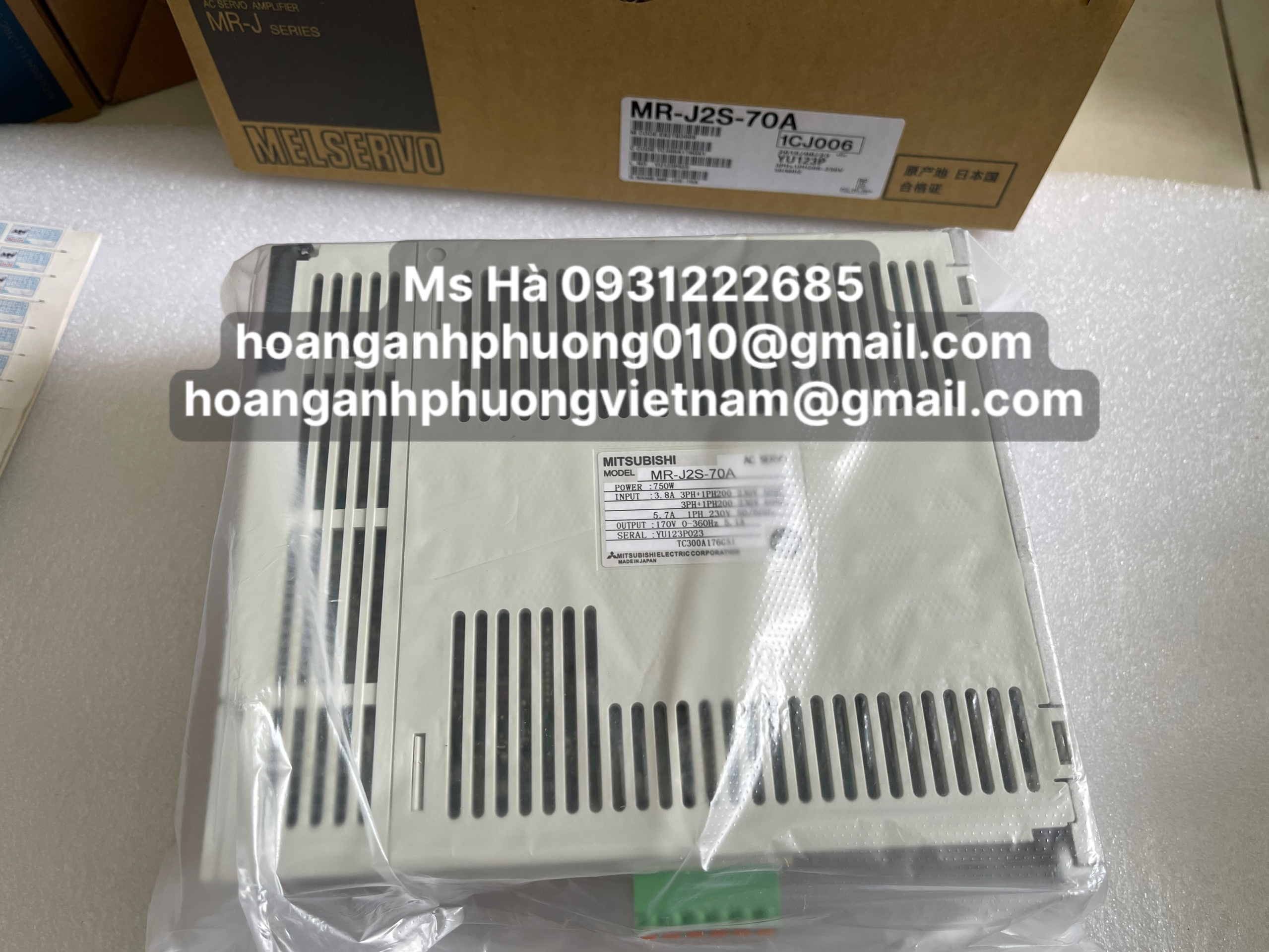 Driver nhập khẩu trực tiếp dòng mitsubishi MR-J2S-70A giá rẻ