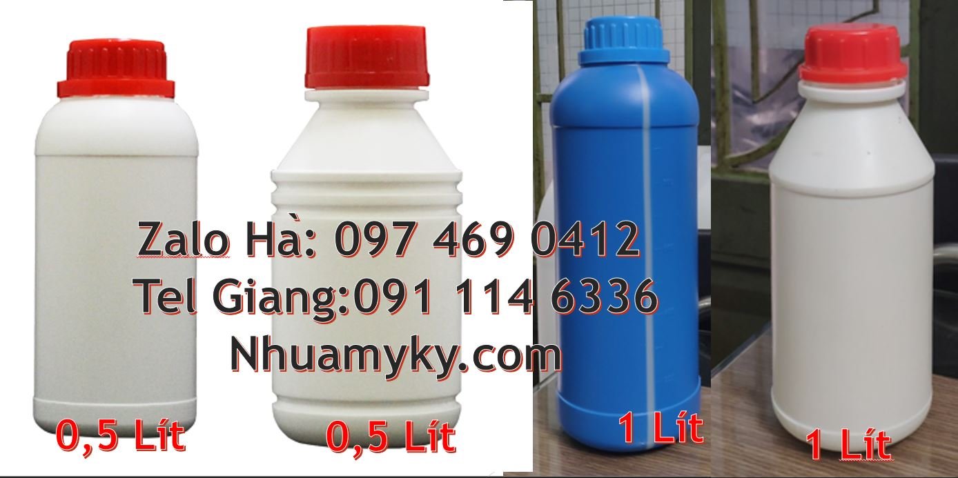 chai nhựa 30ml đựng dung môi,chai nhựa 500ml đựng hóa chất giá rẻ nhất