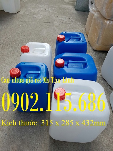 Can nhựa 30 lít vuông, can nhựa 30 lít, can 30 lít