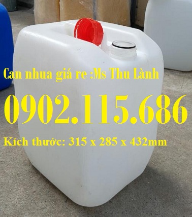 Can nhựa 30 lít vuông, can nhựa 30 lít, can 30 lít