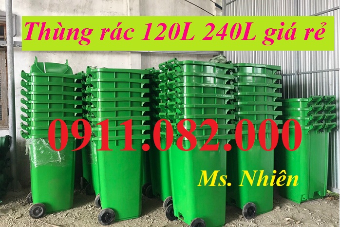Thùng rác 120 l giá rẻ tại cần thơ- lh 0911082000