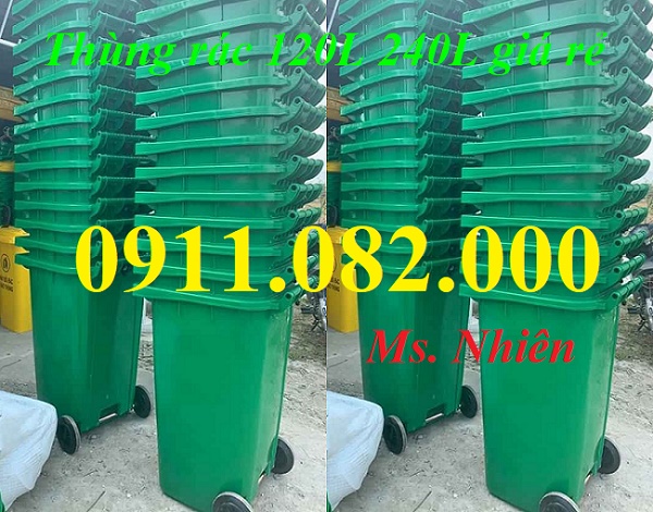 Thùng rác 120 l giá rẻ tại cần thơ- lh 0911082000