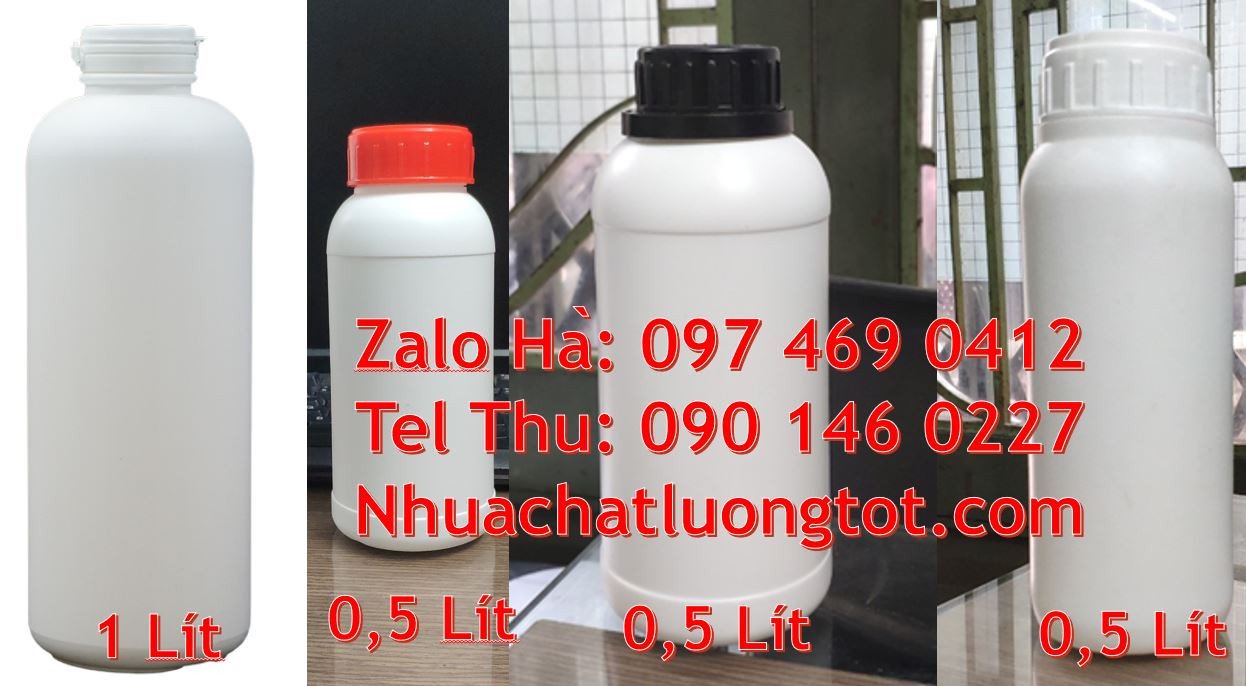 chai nhựa hdpe 1l tròn giá rẻ,chai nhựa đựng hóa chất,chai nhựa 250ml
