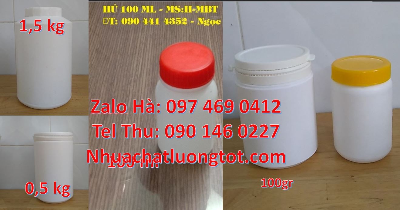 hũ vuông 0.5kg hũ đựng thuốc sâu,hũ nhựa 2kg hdpe giá rẻ,hũ tròn nắp k