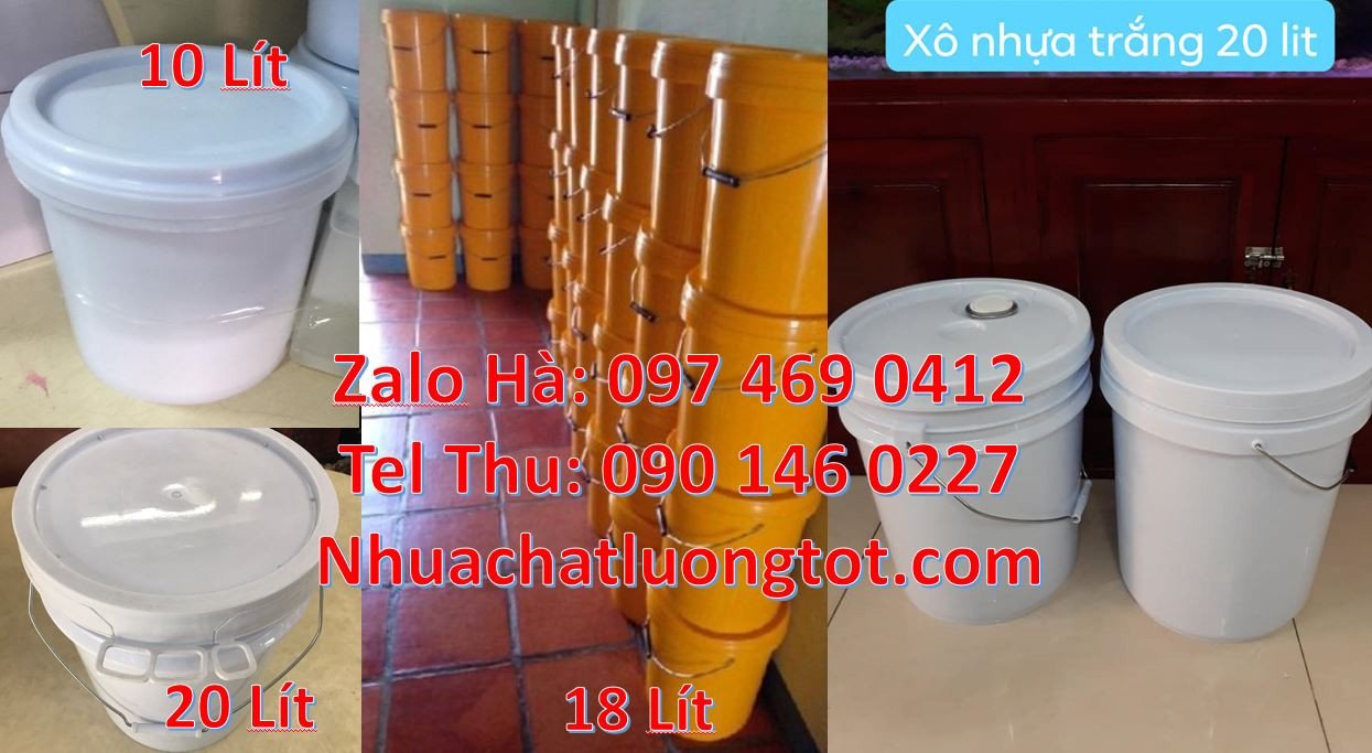 thùng nhựa 20l thùng nhựa đựng hóa chất 20l xô nhựa 22l đựng sơn giá r