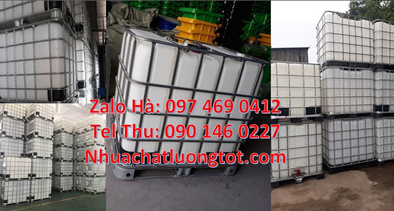 thùng nhựa vuông,thùng nhựa ibc 1000 lit thùng tank 1000lit có khung t