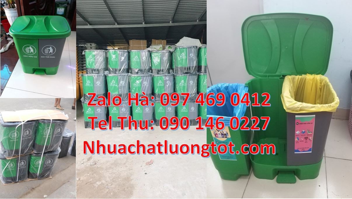 thùng rác 3 ngăn nắp lật,thùng rác 2 ngăn nắp bập bênh,thùng rác 3 ngă