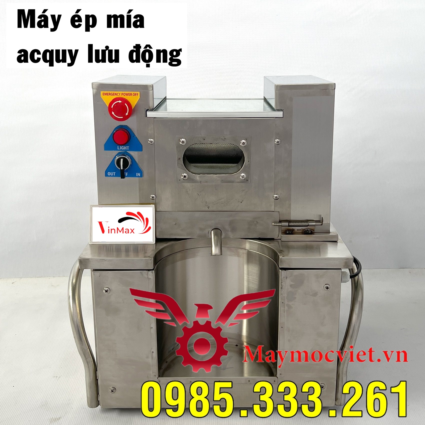Máy ép mía acquy dùng lưu động tiện lợi I bảo hành 12 tháng