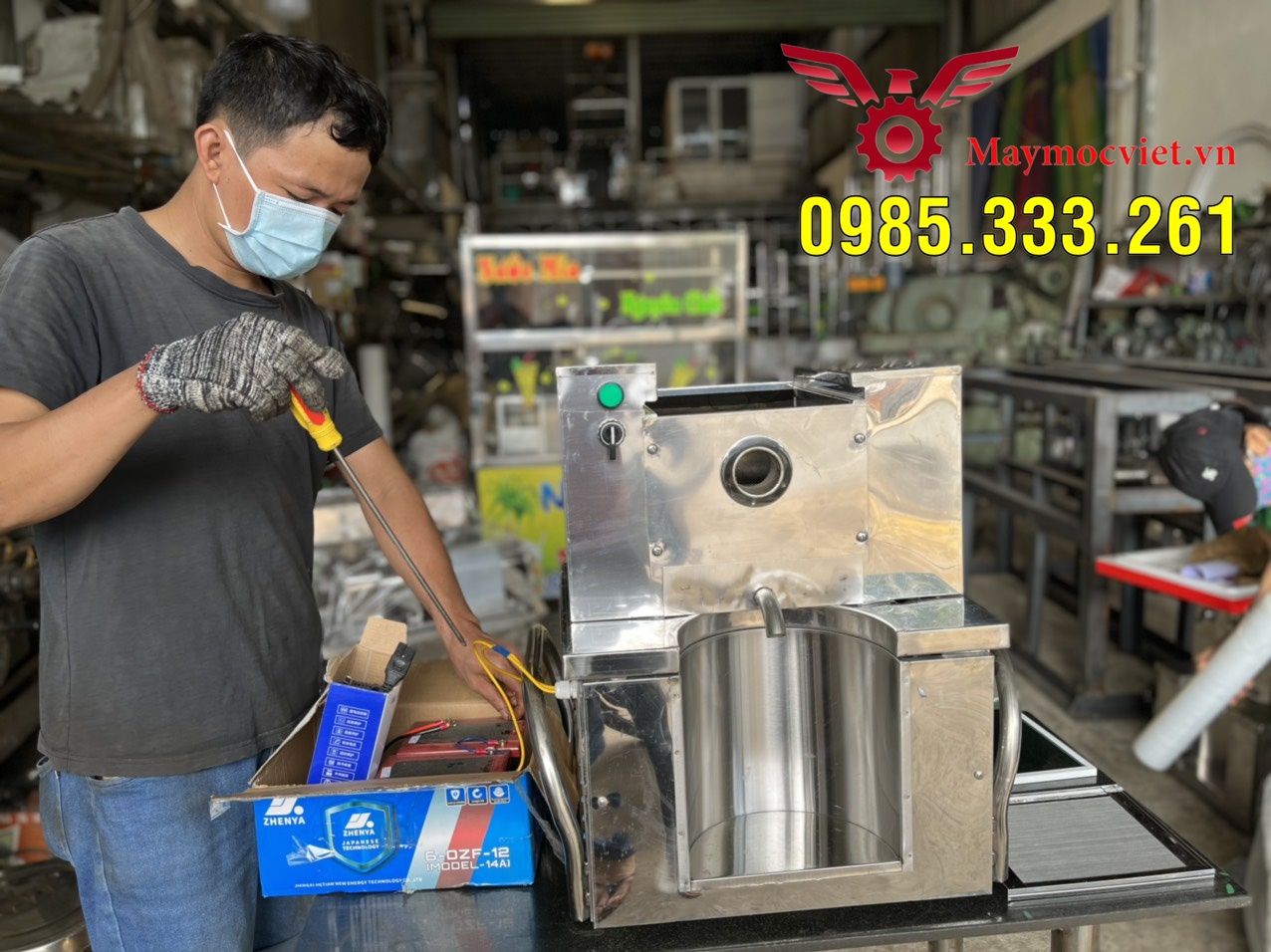 Máy ép mía acquy dùng lưu động tiện lợi I bảo hành 12 tháng