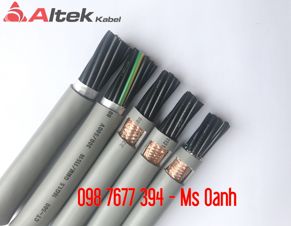 cáp điều khiển 16x0.5, cáp điều khiển 16x0.75, cáp điều khiển 16x1.0