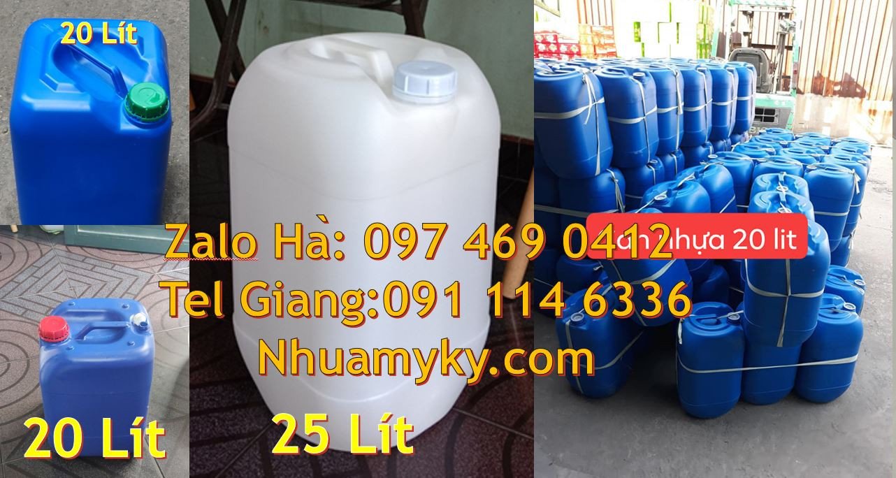 can nhựa 25l trắng,can nhựa 30l đẹp đựng hóa chất,can hdpe vuông 20l r