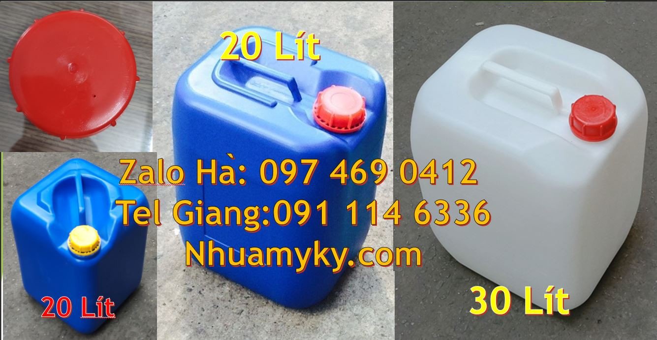 can nhựa 25l trắng,can nhựa 30l đẹp đựng hóa chất,can hdpe vuông 20l r