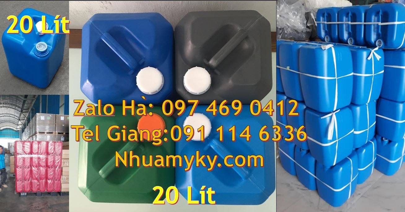 can nhựa 25l trắng,can nhựa 30l đẹp đựng hóa chất,can hdpe vuông 20l r